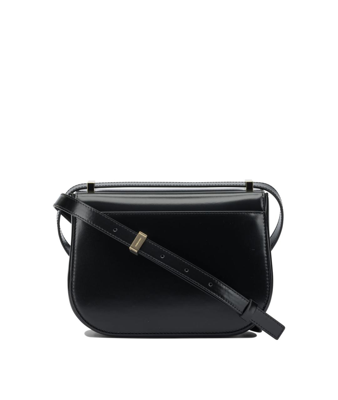 FERRAGAMO Черная кожаная сумка через плечо, фото 3