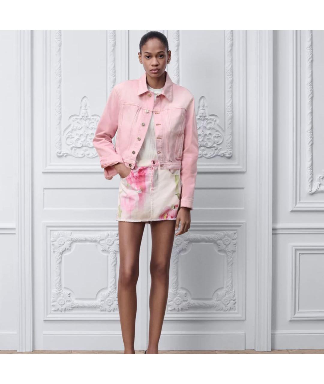 CHRISTIAN DIOR Розовая деним куртка, фото 2