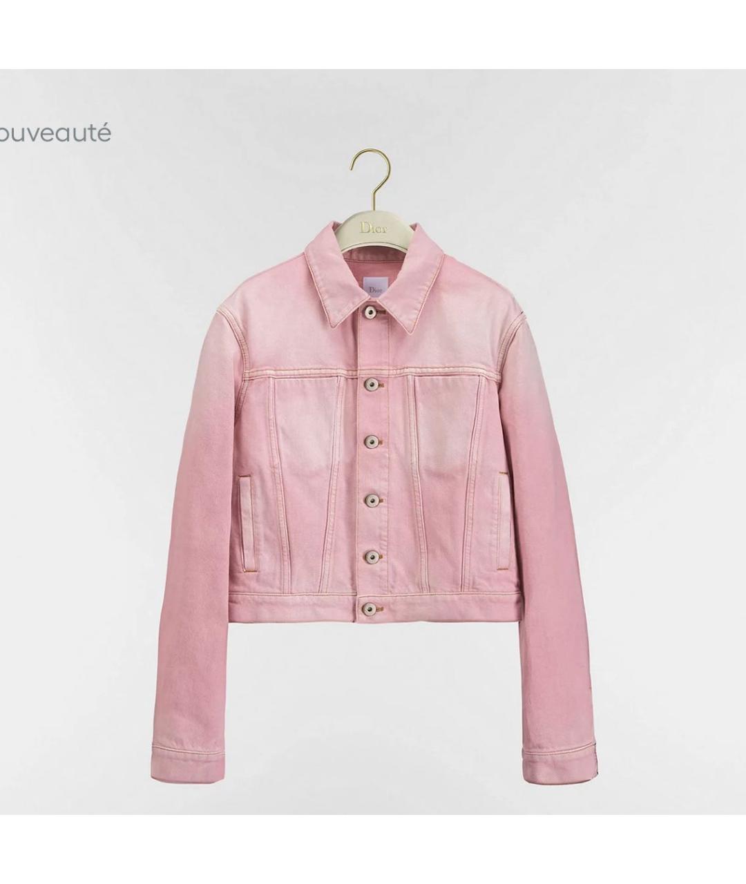 CHRISTIAN DIOR Розовая деним куртка, фото 4