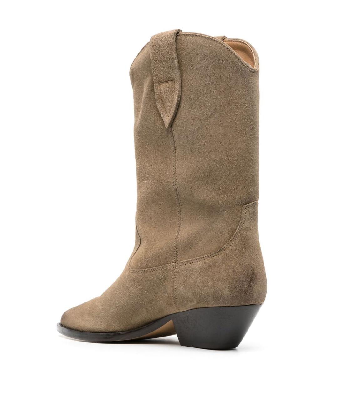 ISABEL MARANT Бежевые замшевые сапоги, фото 3