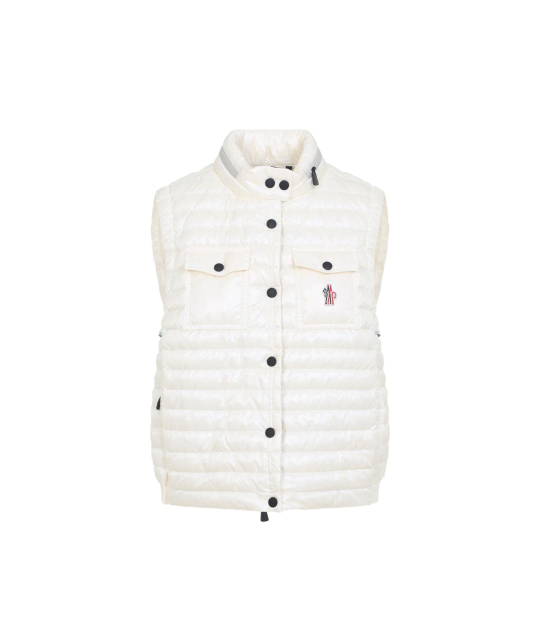 MONCLER Белый полиамидовый жилет, фото 1