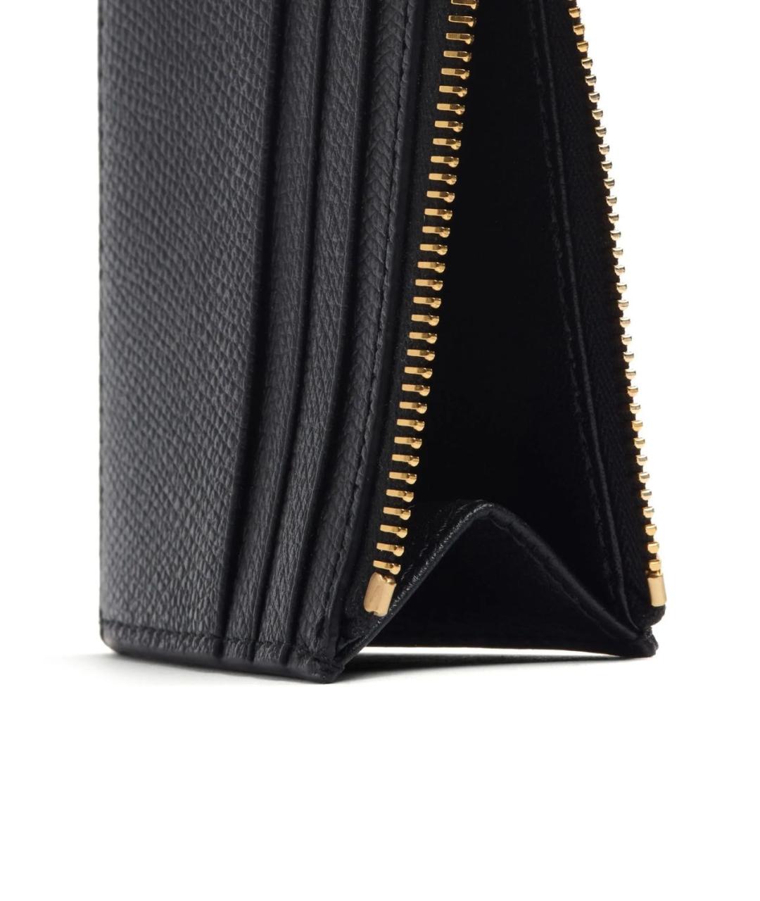 VALENTINO Черный кожаный кардхолдер, фото 5