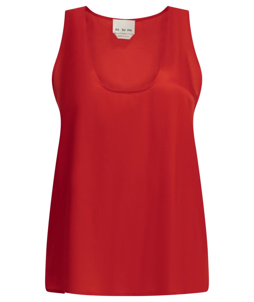 Sa Su Phi Красная вискозная майка, фото 1