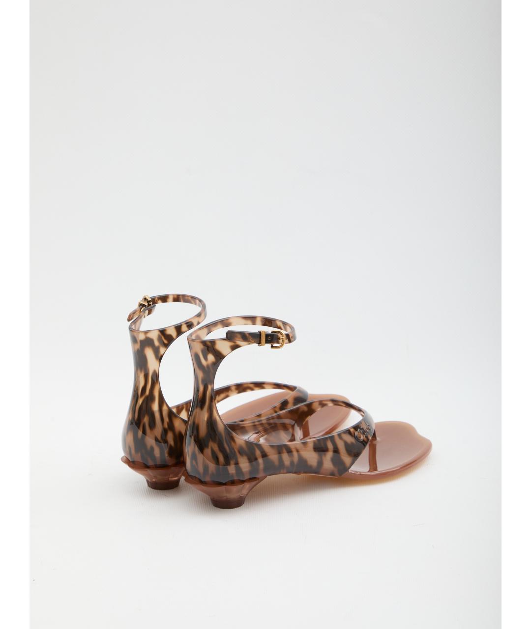 CHLOE Коричневые сандалии, фото 3