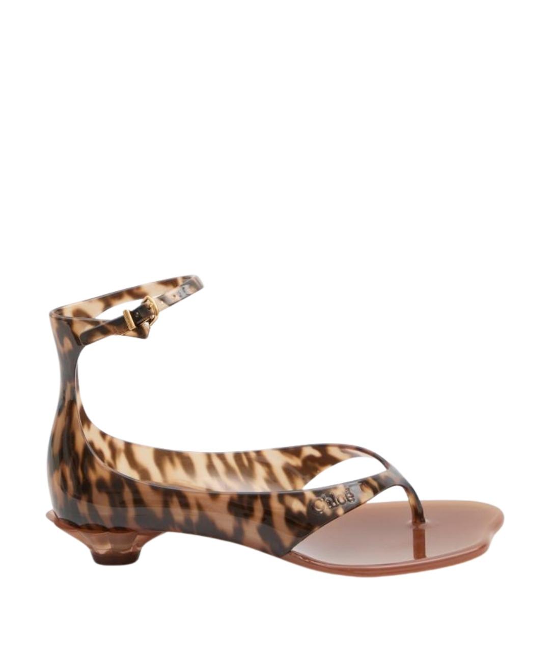 CHLOE Коричневые сандалии, фото 1