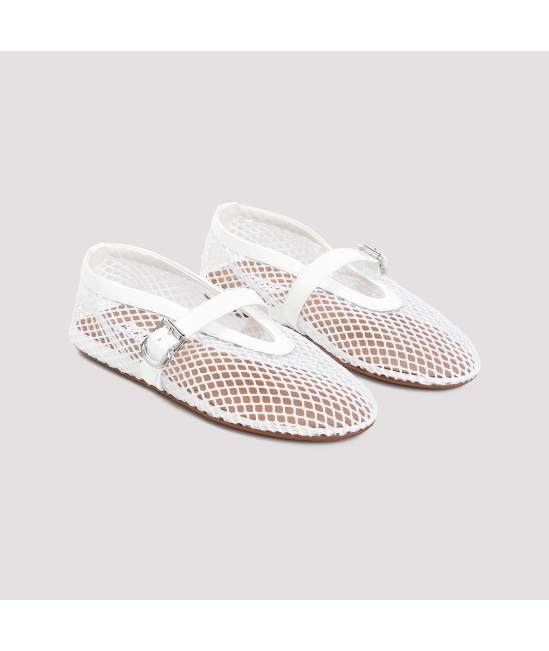 ALAIA Белые кожаные балетки, фото 4