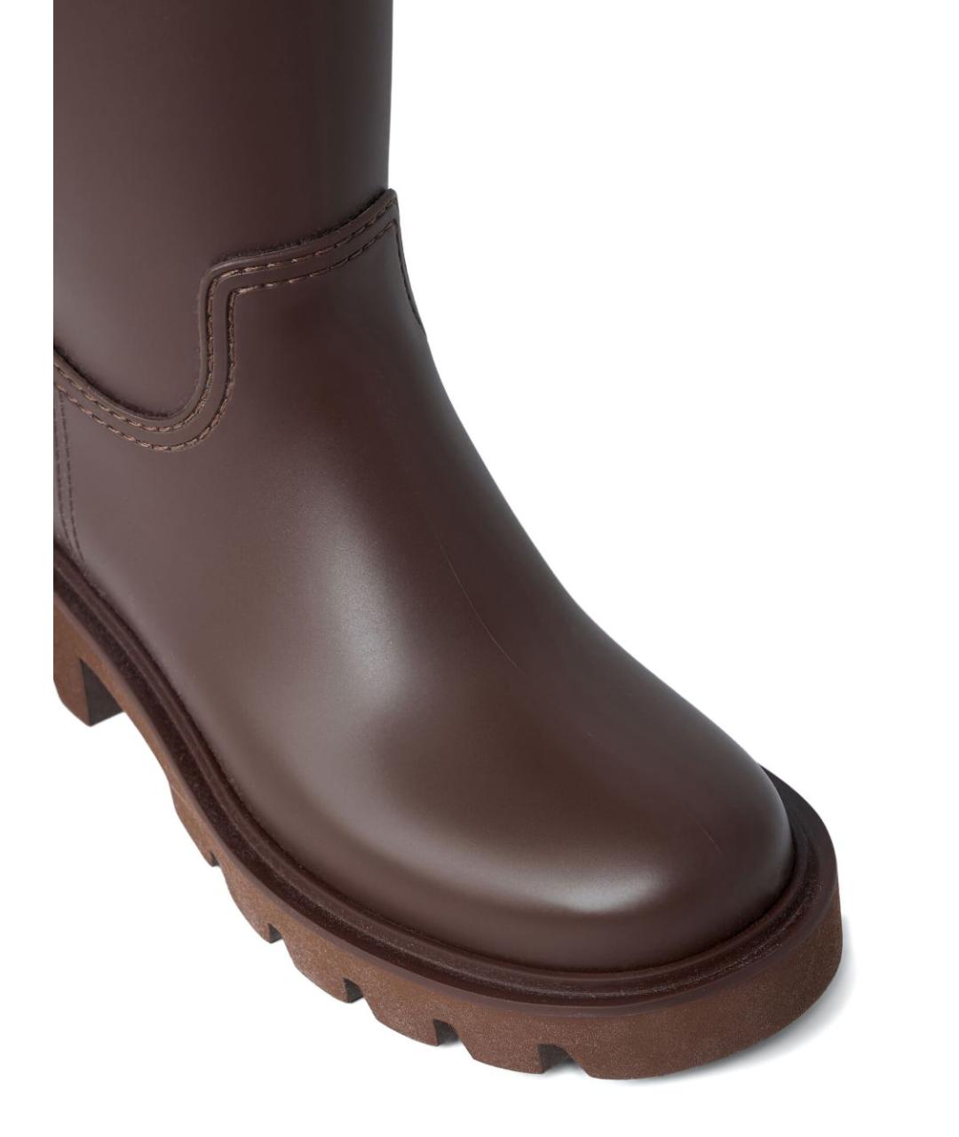 MONCLER Коричневые сапоги, фото 3