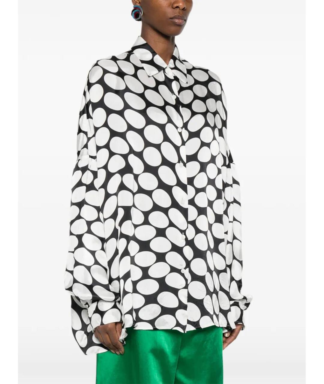 DRIES VAN NOTEN Черная вискозная рубашка, фото 5