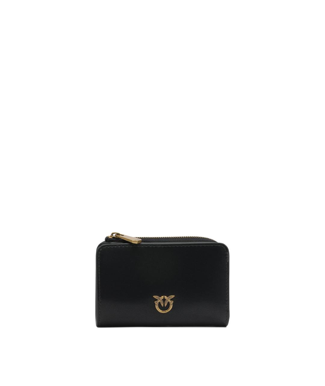 PINKO Черный кожаный кардхолдер, фото 1