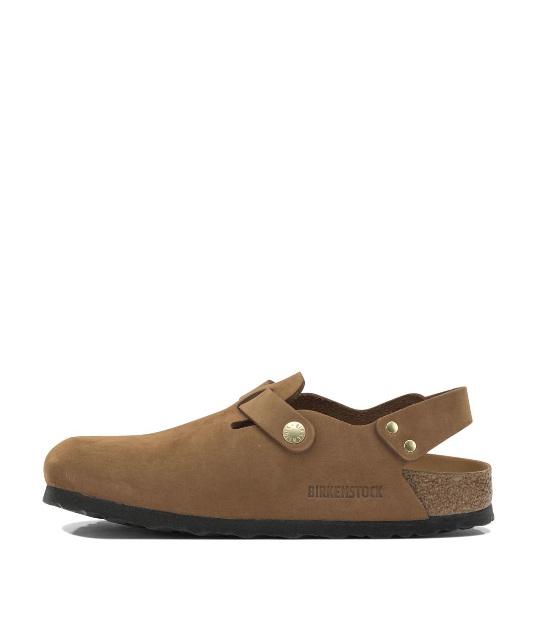 BIRKENSTOCK Коричневые замшевые сабо, фото 5