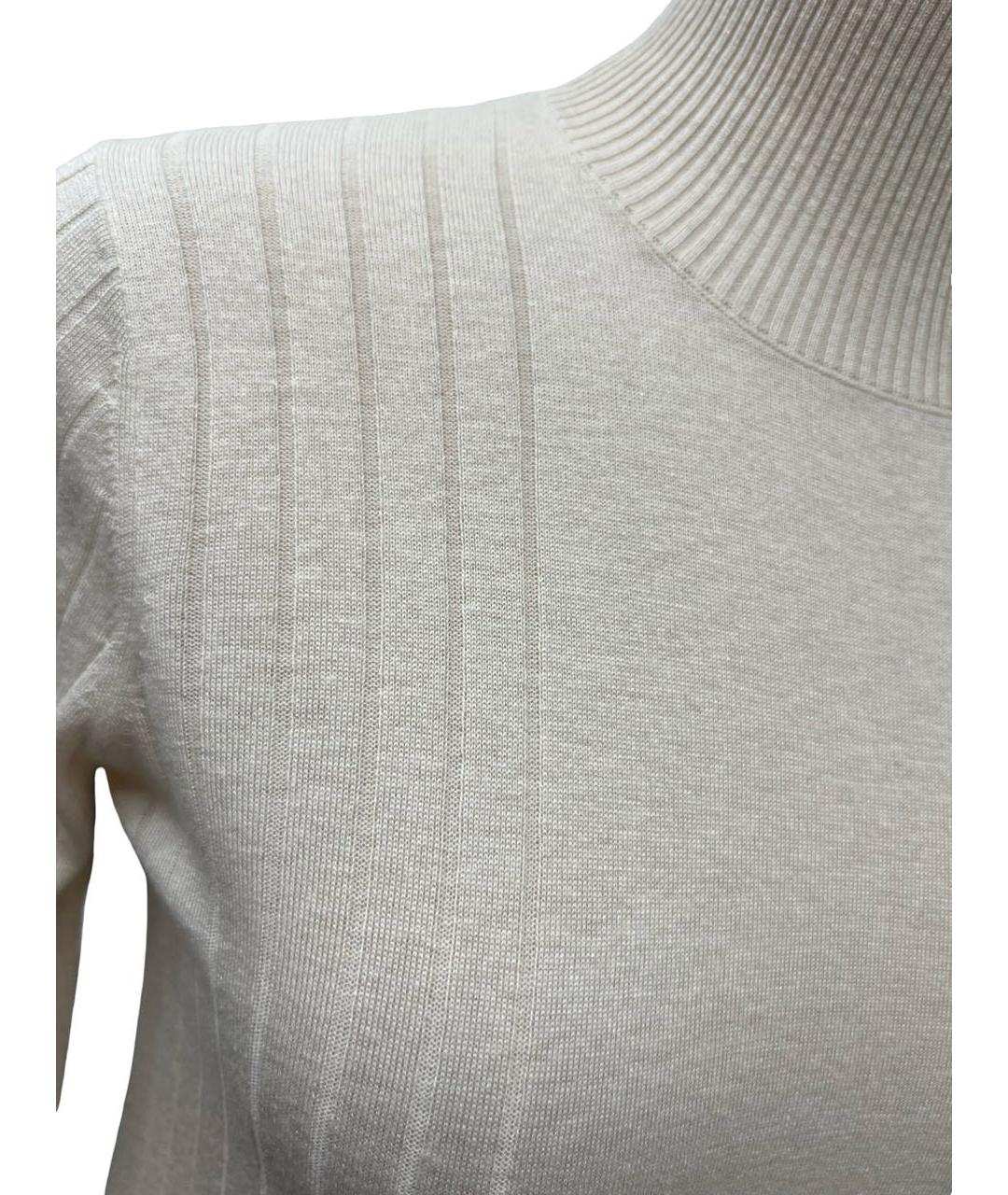 'S MAX MARA Бежевый шерстяной джемпер / свитер, фото 5