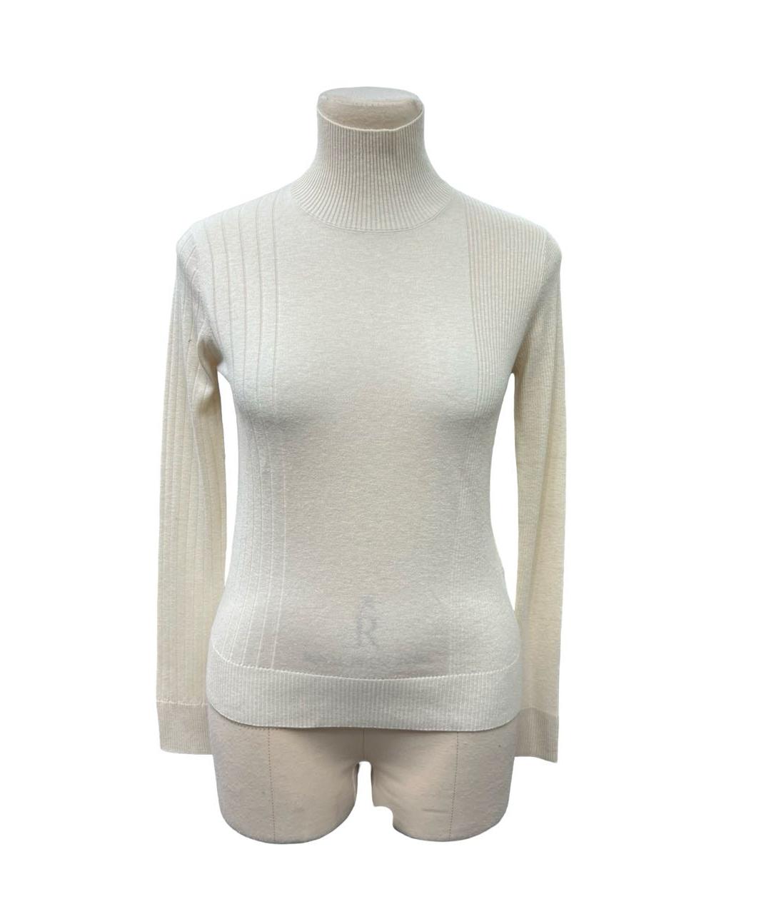 'S MAX MARA Бежевый шерстяной джемпер / свитер, фото 7