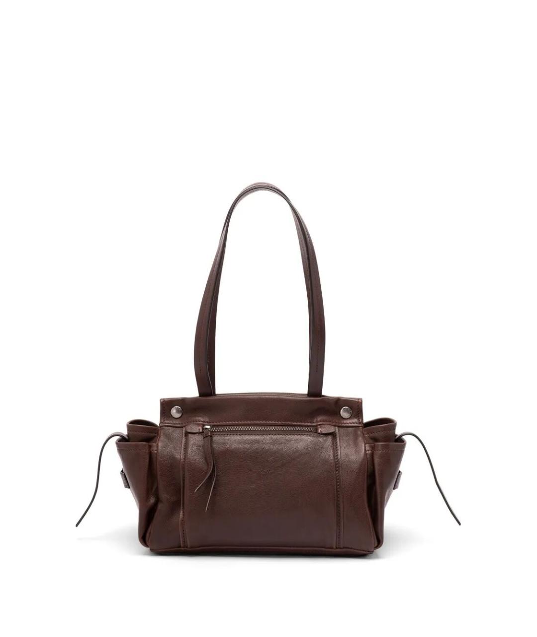 PRADA Коричневая кожаная сумка тоут, фото 2