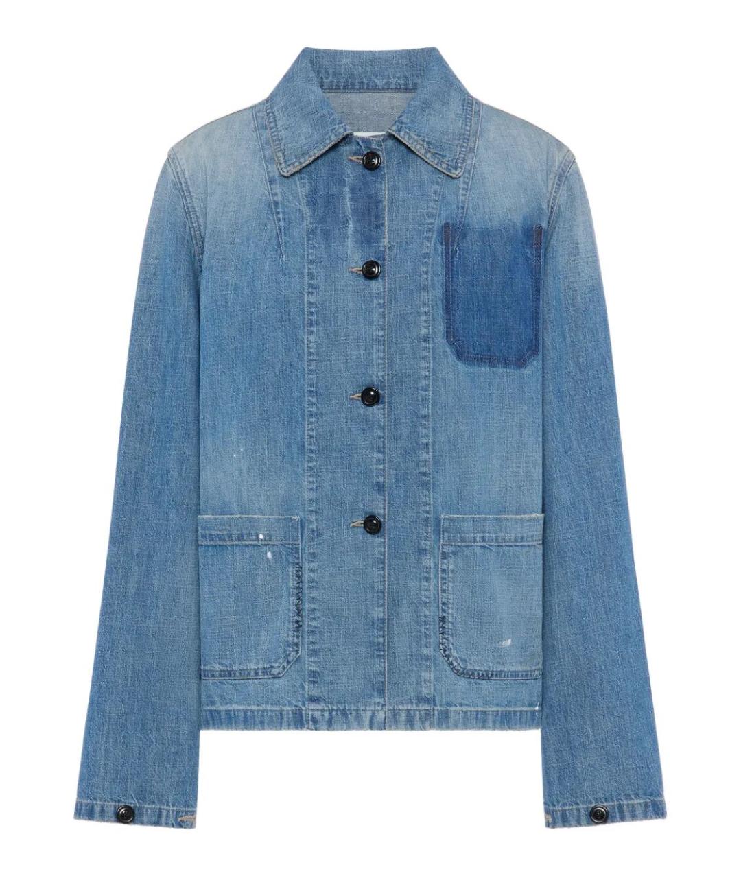 MAISON MARGIELA Синяя хлопковая рубашка, фото 1