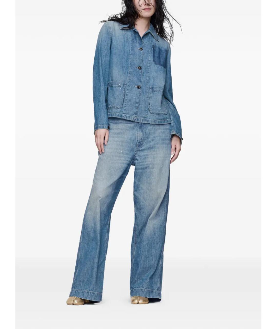 MAISON MARGIELA Синяя хлопковая рубашка, фото 2