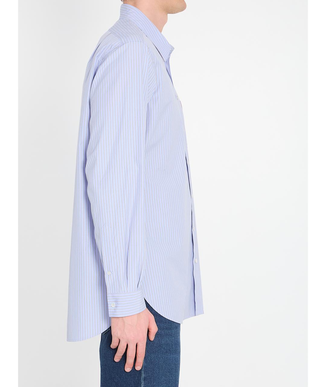 THE ROW Голубая хлопковая кэжуал рубашка, фото 3