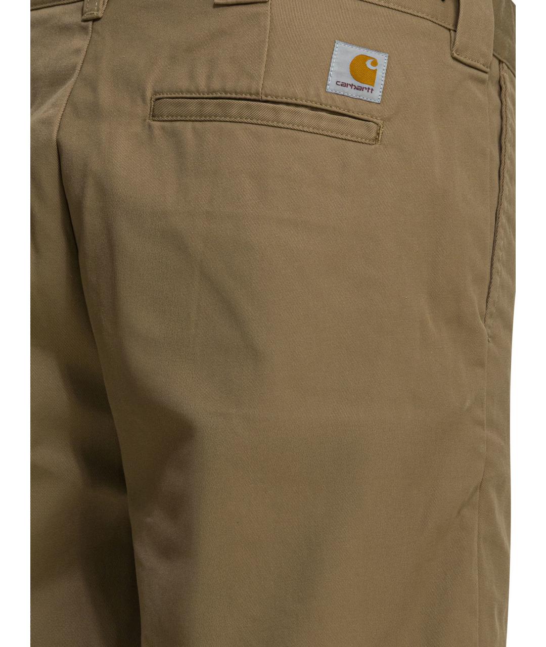 CARHARTT WIP Бежевые полиэстеровые шорты, фото 4