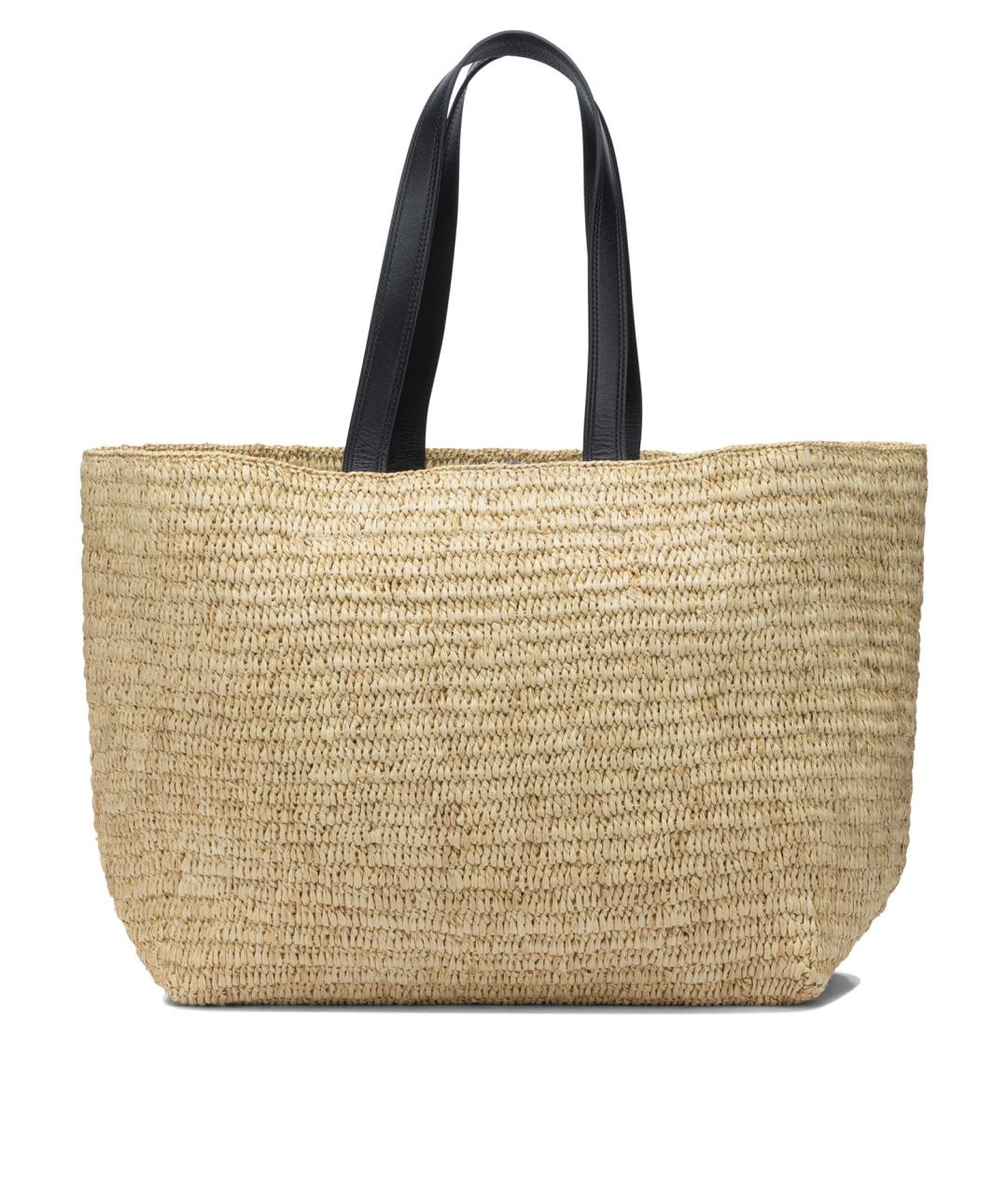 Ami Paris Бежевая пелетеная сумка через плечо, фото 3