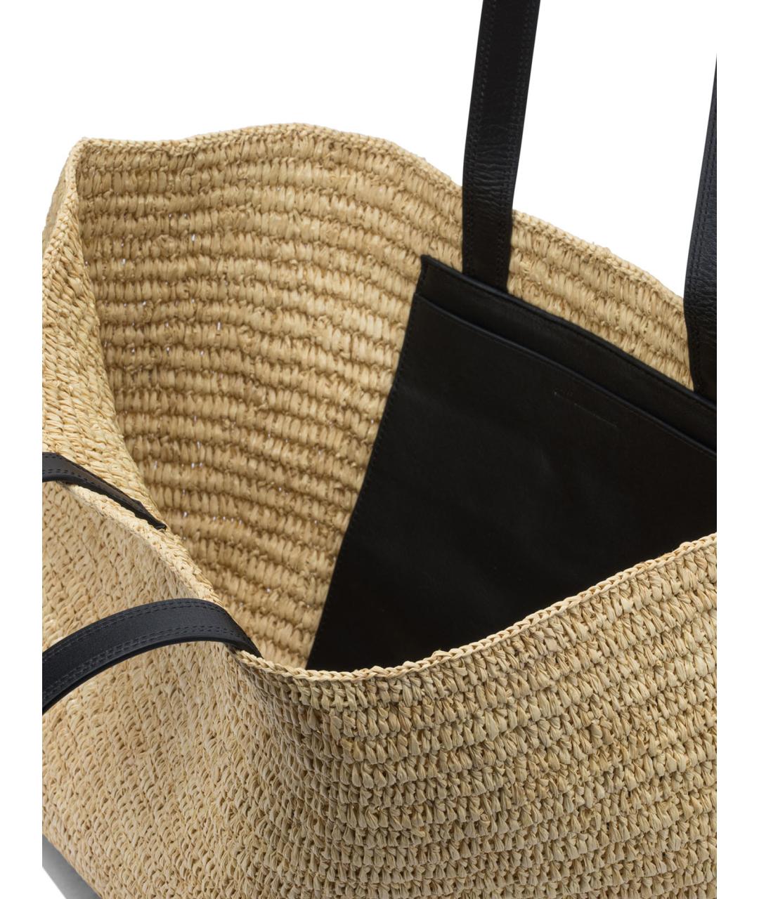 Ami Paris Бежевая пелетеная сумка через плечо, фото 5