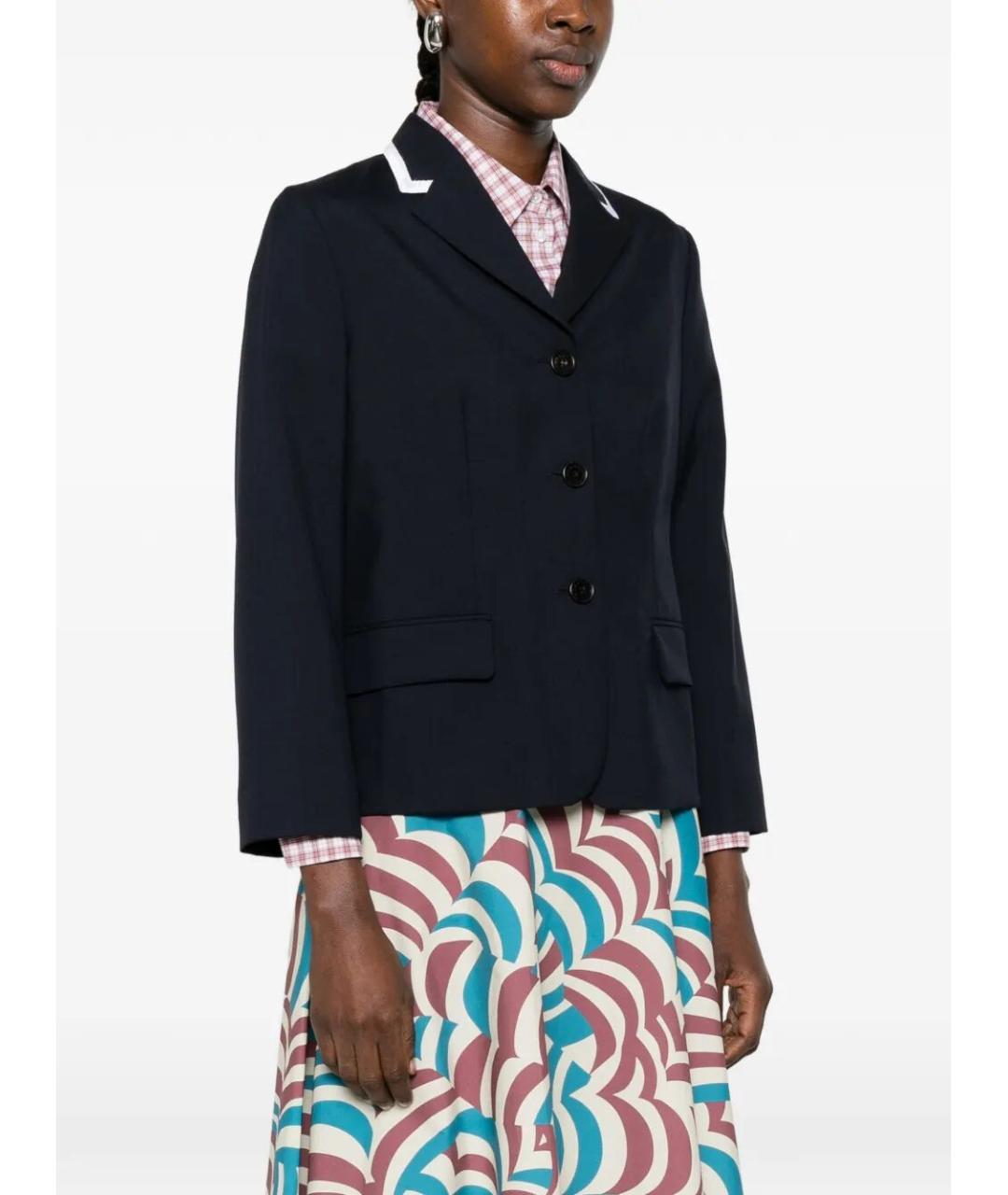 MARNI Черный шерстяной жакет/пиджак, фото 4