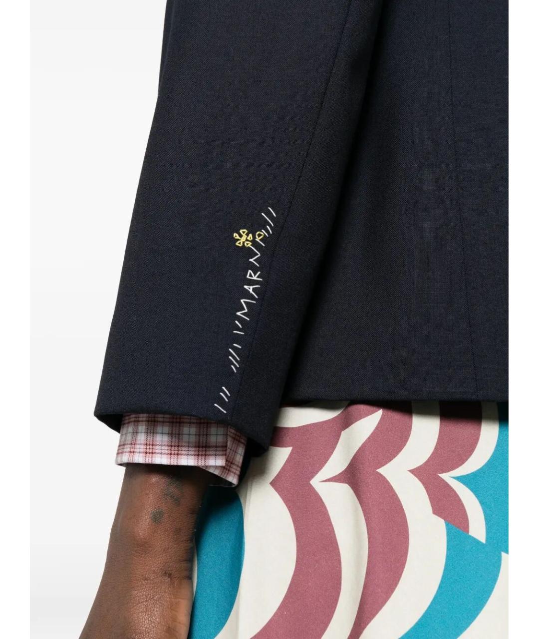 MARNI Черный шерстяной жакет/пиджак, фото 5