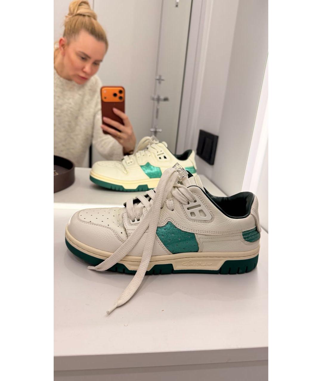 ACNE STUDIOS Белые кожаные кроссовки, фото 8