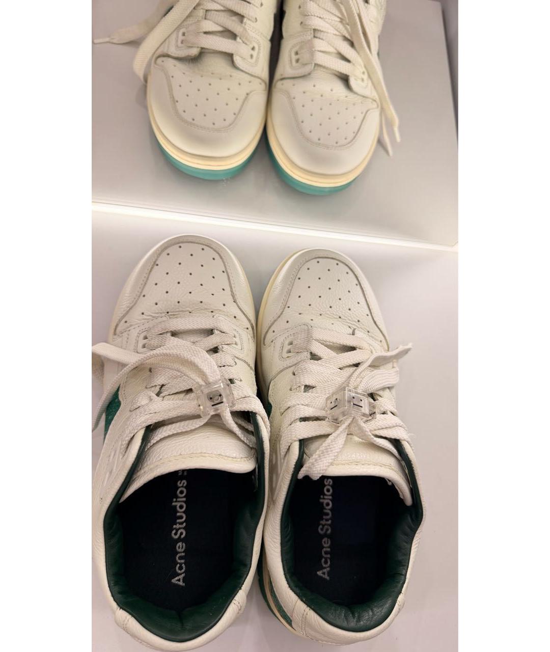 ACNE STUDIOS Белые кожаные кроссовки, фото 3