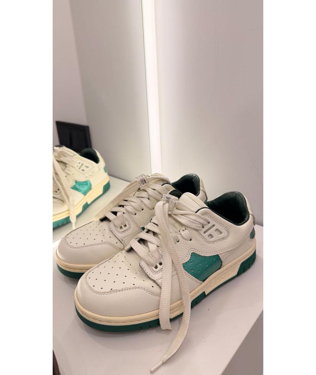 ACNE STUDIOS Белые кожаные кроссовки, фото 5