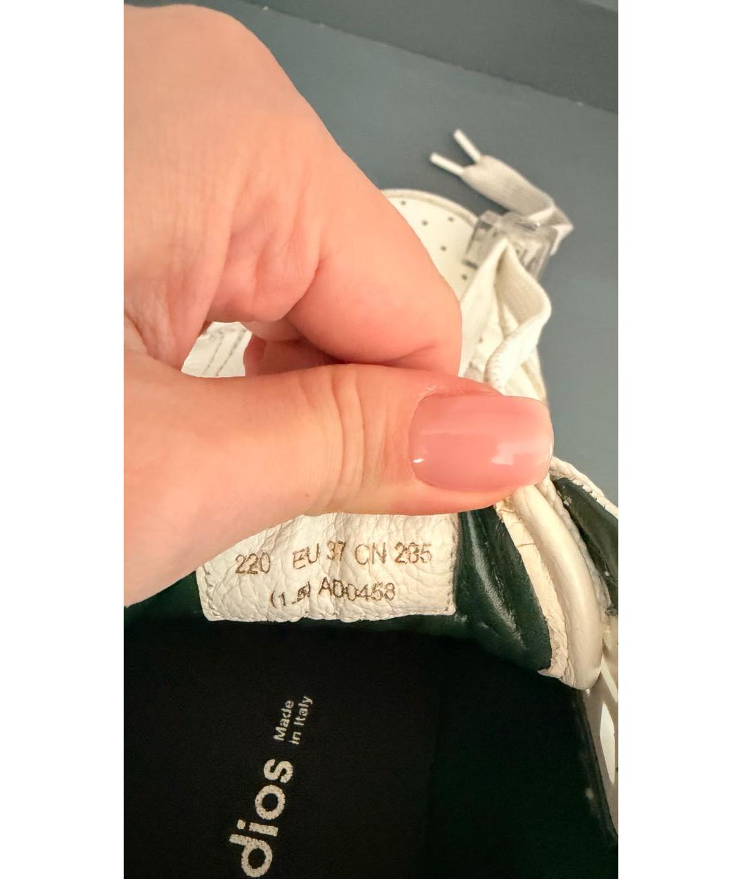 ACNE STUDIOS Белые кожаные кроссовки, фото 8
