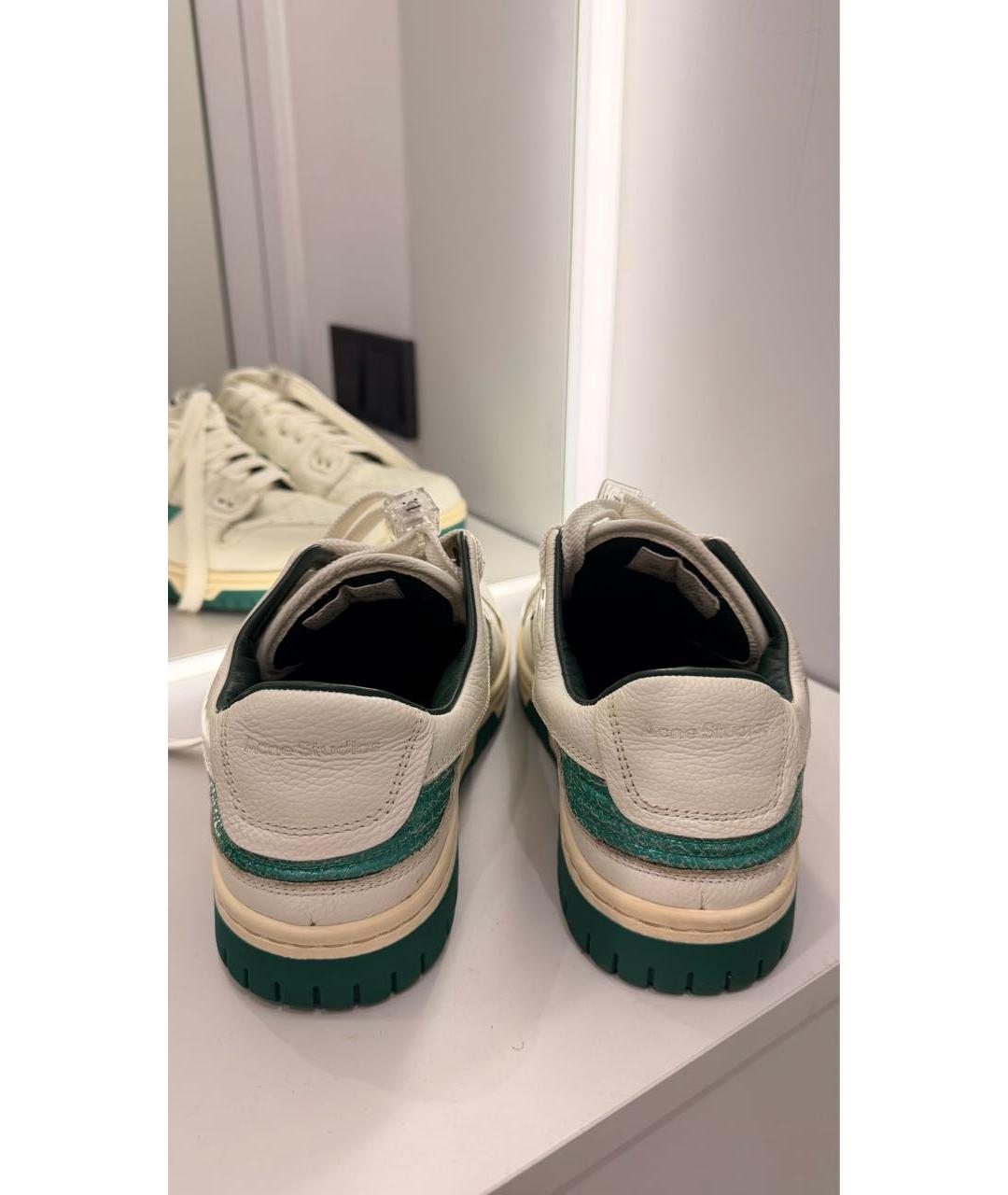 ACNE STUDIOS Белые кожаные кроссовки, фото 4