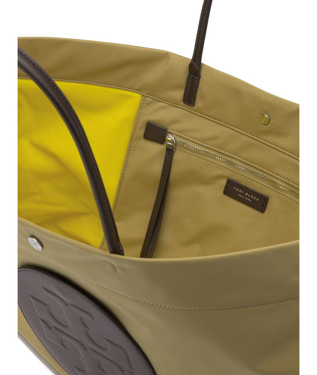 TORY BURCH Бежевая синтетическая сумка тоут, фото 5