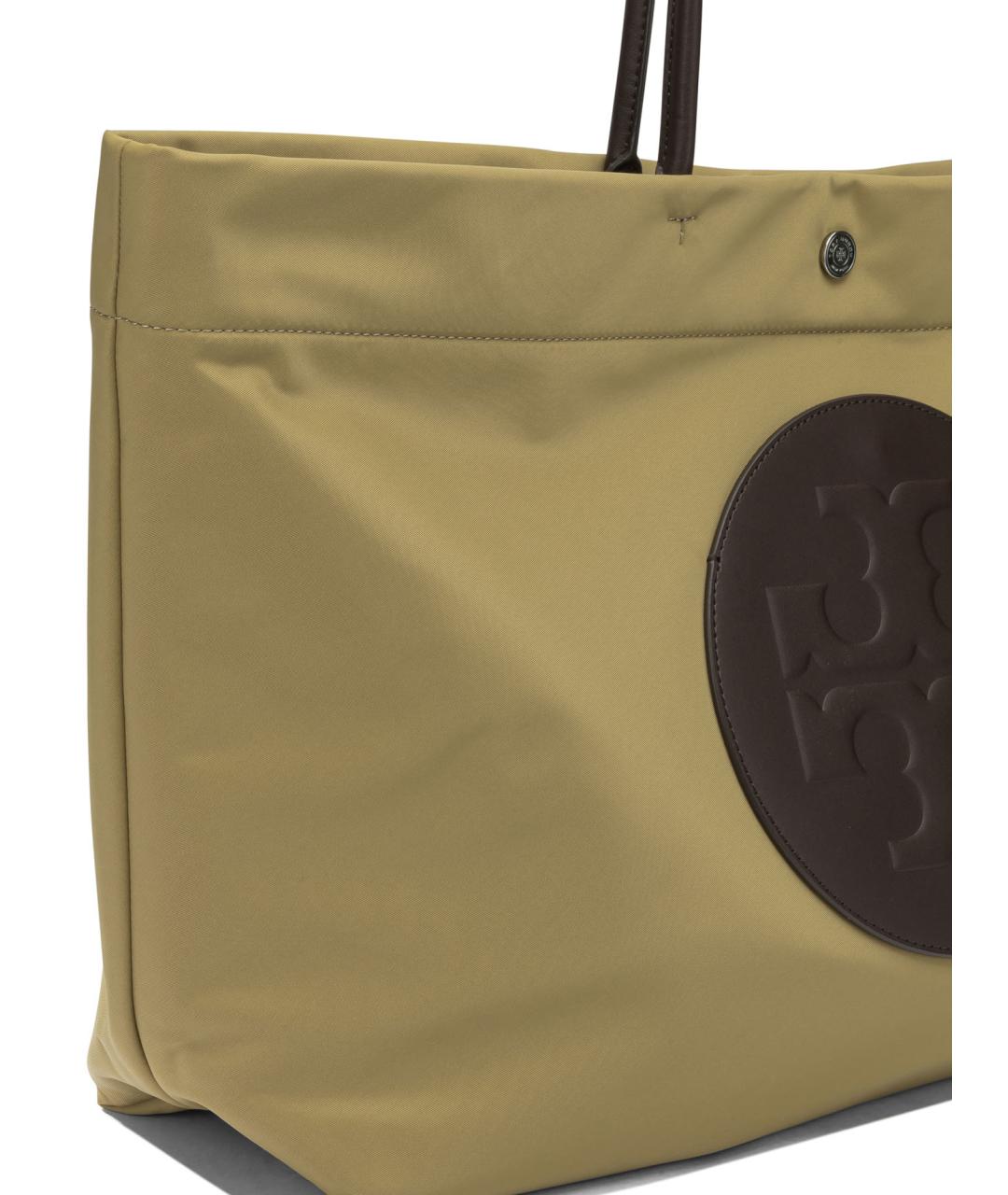 TORY BURCH Бежевая синтетическая сумка тоут, фото 4