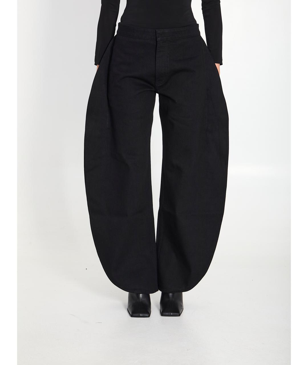 ALAIA Черные хлопковые прямые джинсы, фото 5