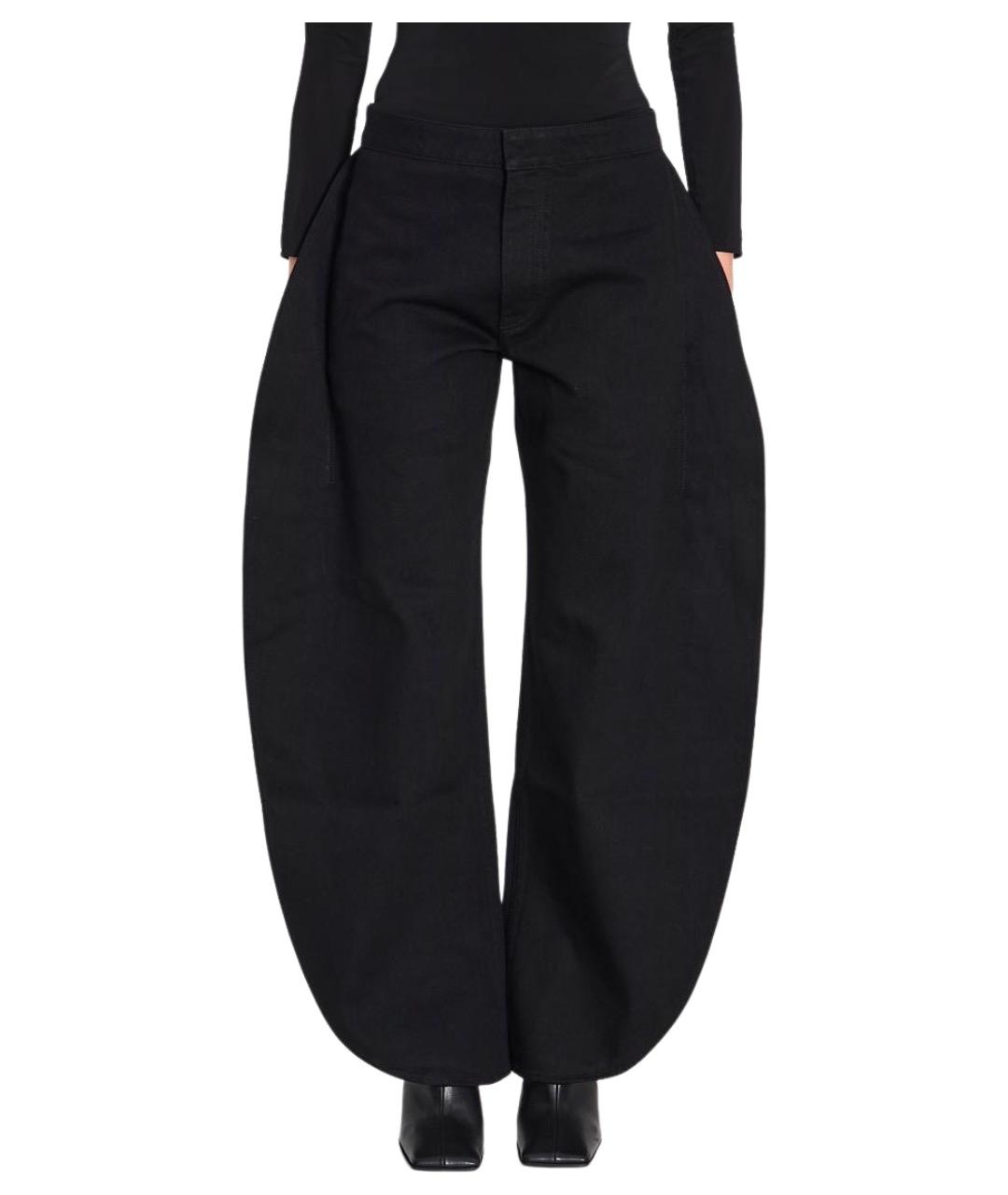 ALAIA Черные хлопковые прямые джинсы, фото 1