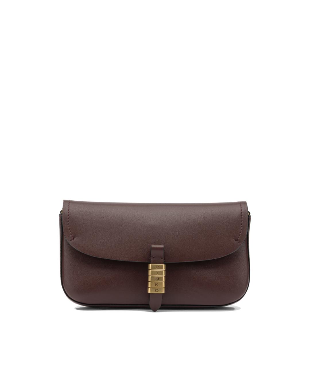 PINKO Красная кожаная сумка через плечо, фото 1