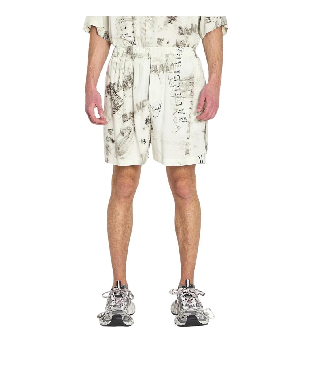 BALENCIAGA Серые вискозные шорты, фото 1