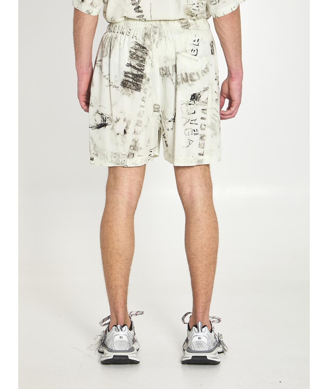 BALENCIAGA Серые вискозные шорты, фото 4