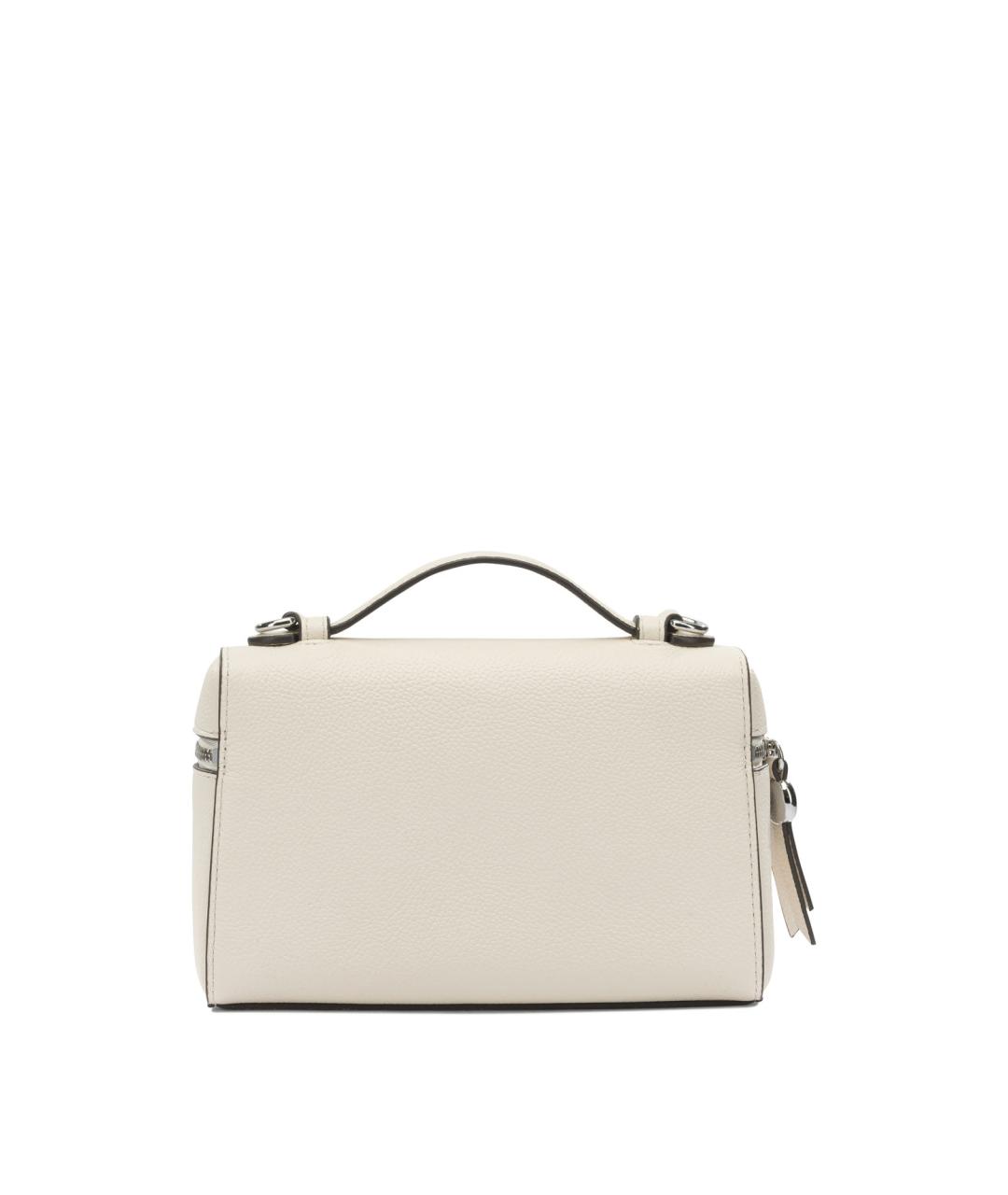 TORY BURCH Белая кожаная сумка с короткими ручками, фото 3