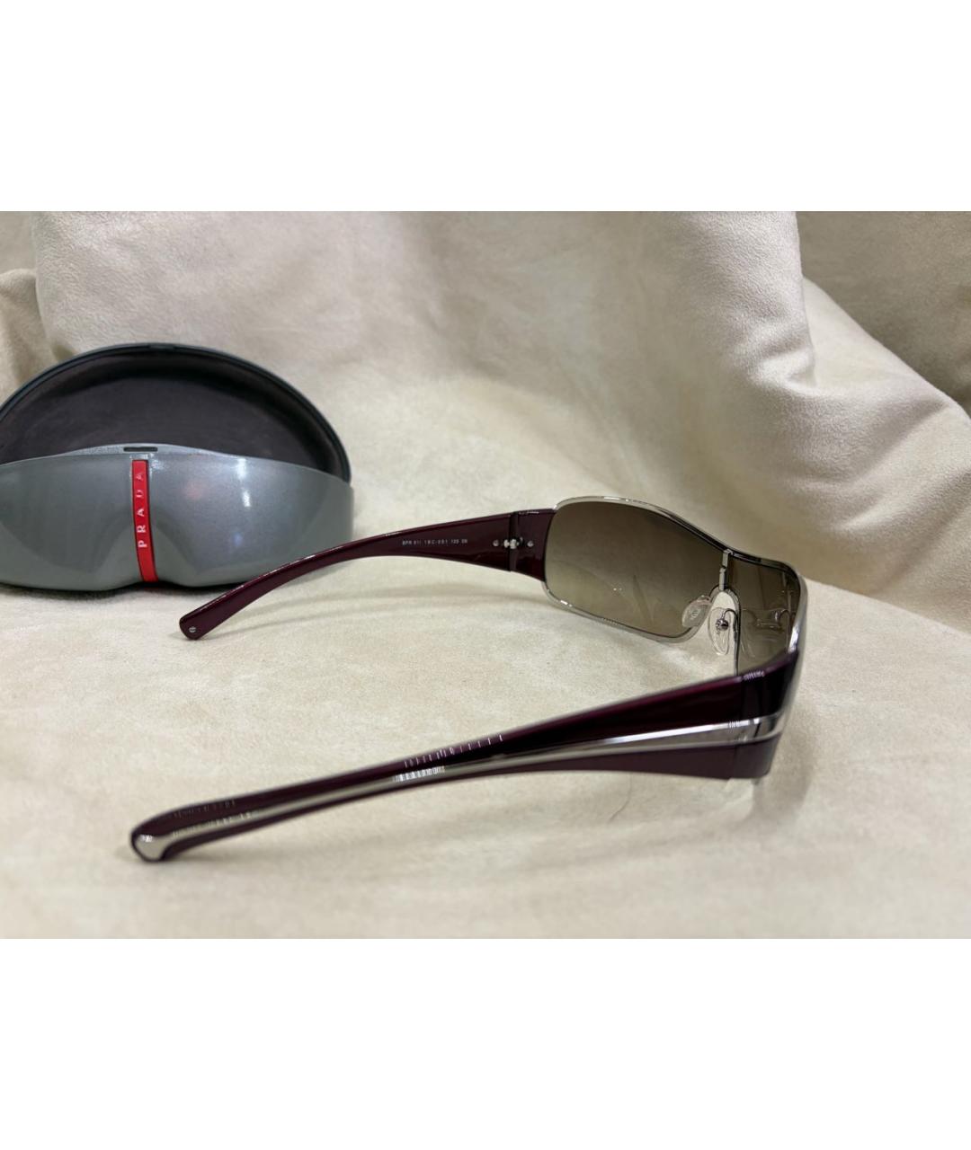 PRADA Бордовые солнцезащитные очки, фото 3