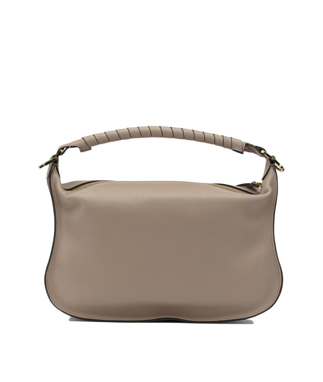 CHLOE Бежевая кожаная сумка через плечо, фото 3