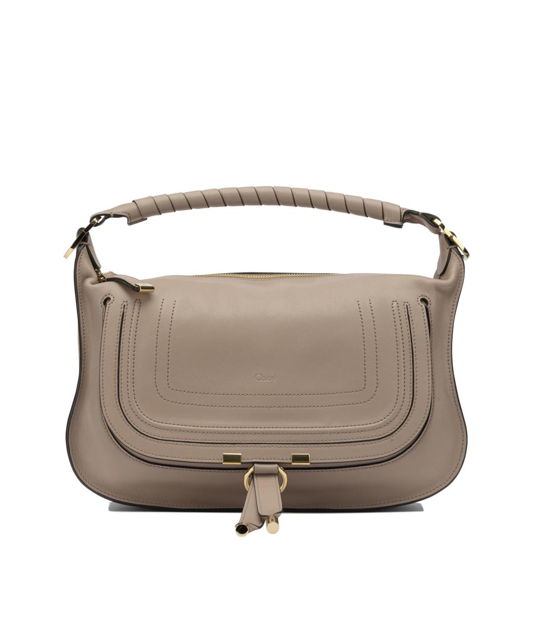 CHLOE Бежевая кожаная сумка через плечо, фото 1