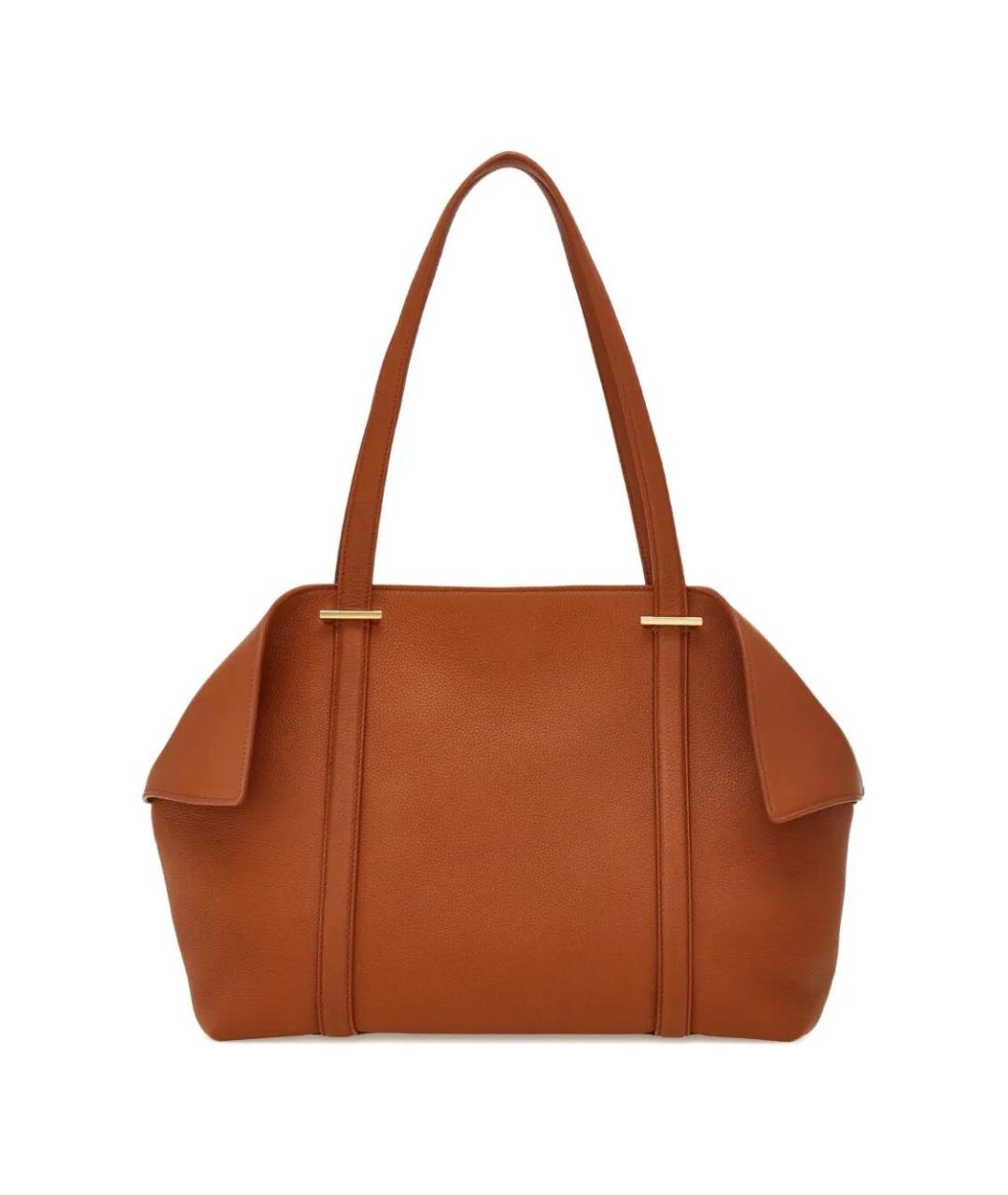 FERRAGAMO Коричневая кожаная сумка тоут, фото 3