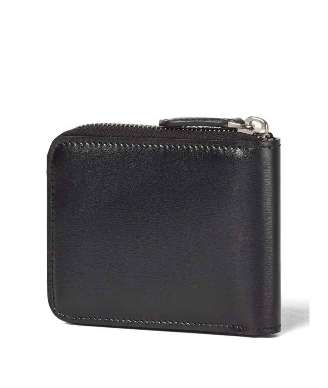 FENDI Черный кожаный кошелек, фото 2