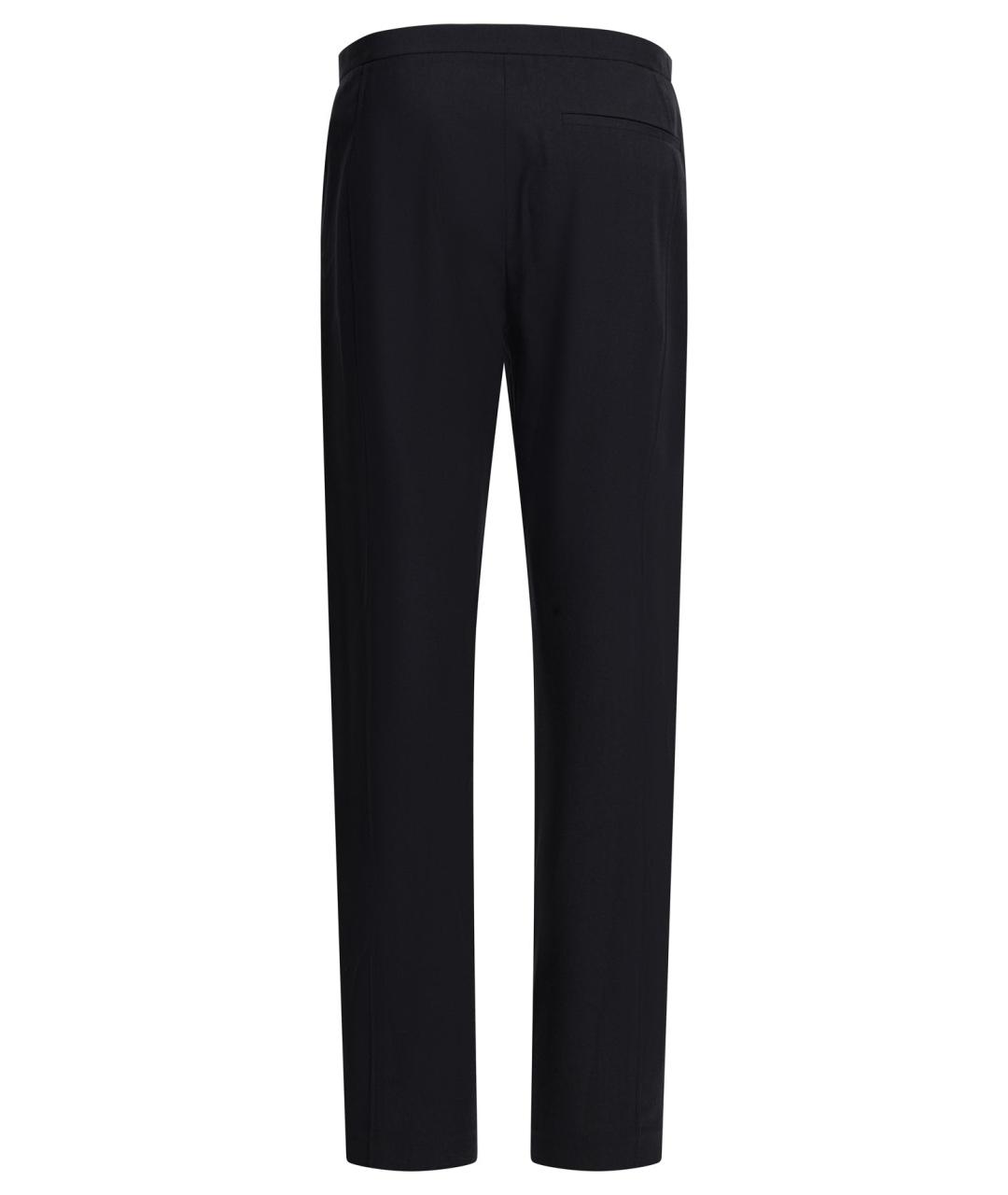 KHAITE Синие шерстяные прямые брюки, фото 2