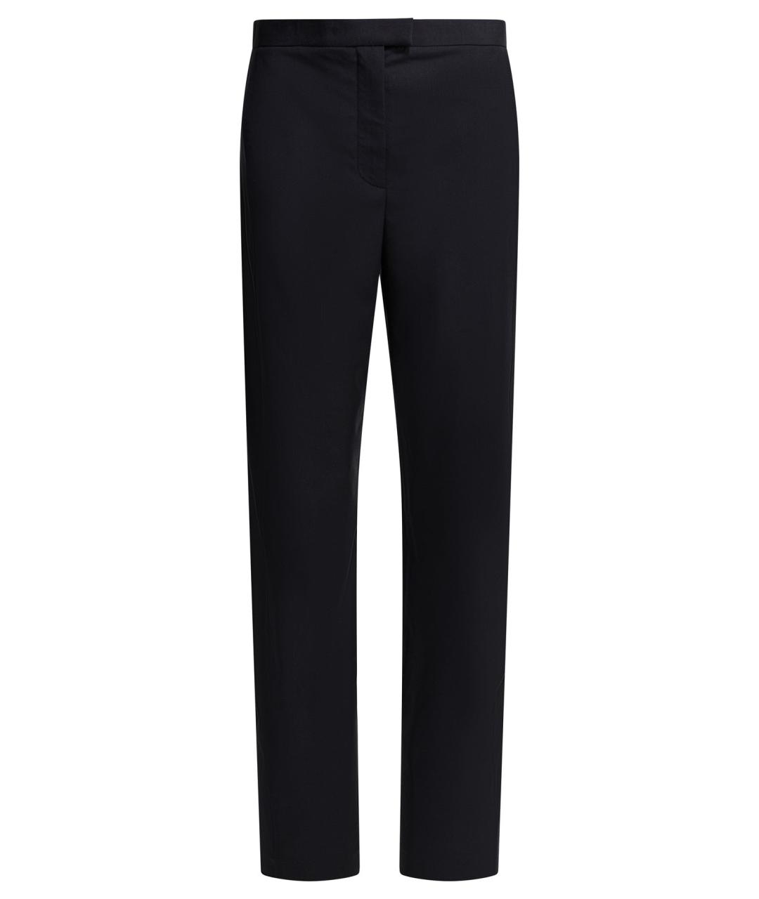 KHAITE Синие шерстяные прямые брюки, фото 1