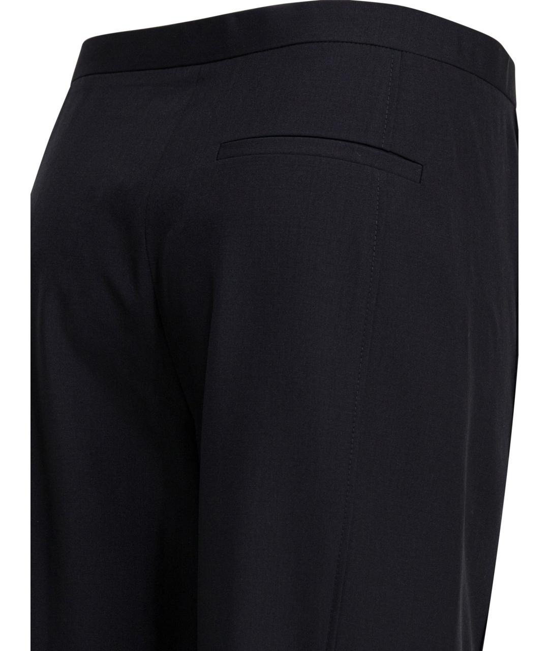 KHAITE Синие шерстяные прямые брюки, фото 4