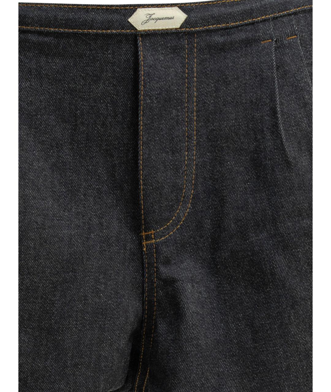 JACQUEMUS Темно-синие хлопковые шорты, фото 3