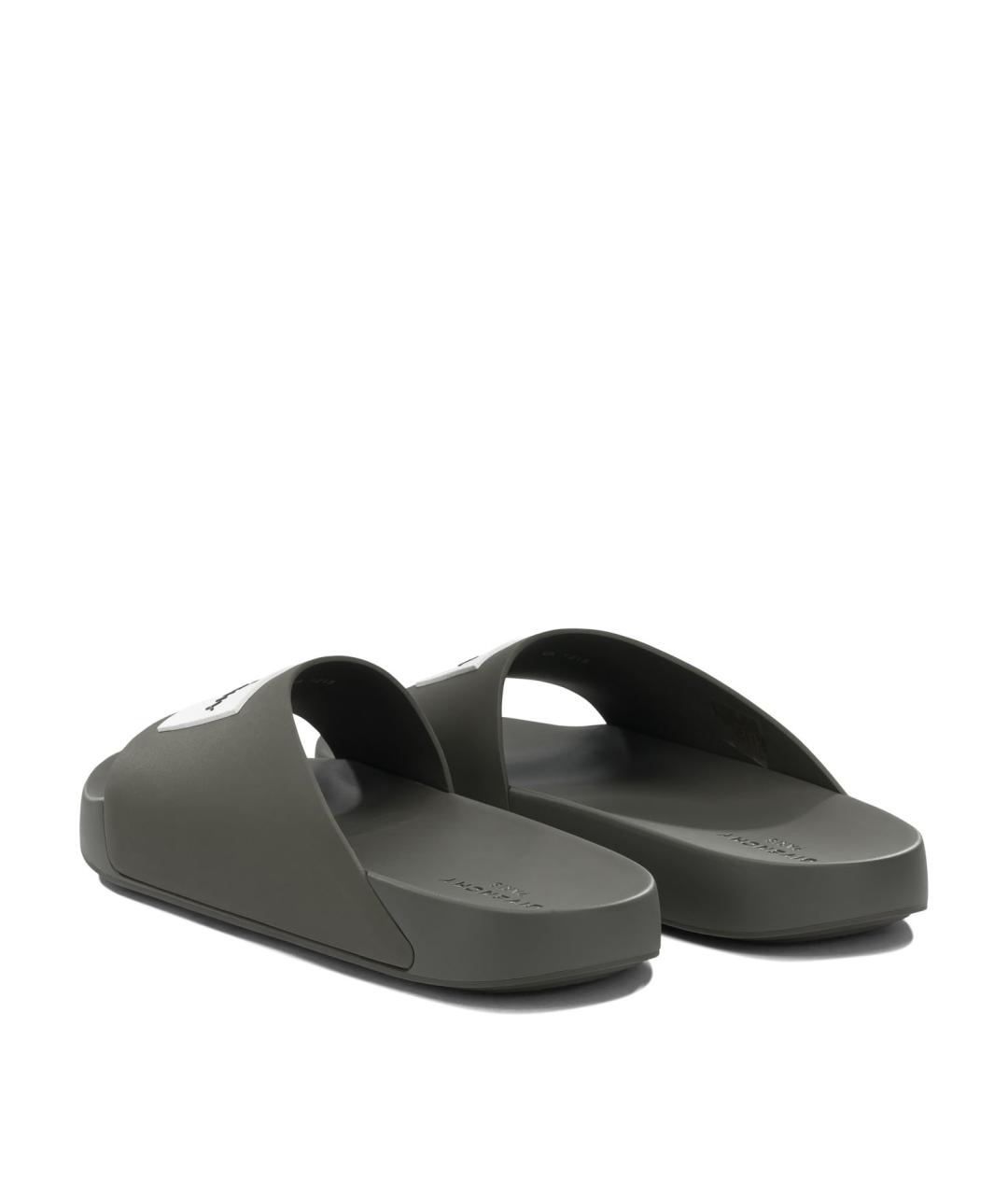 GIVENCHY Зеленые синтетические шлепанцы, фото 4