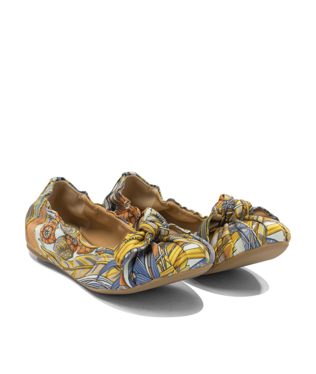FERRAGAMO Мульти текстильные балетки, фото 2