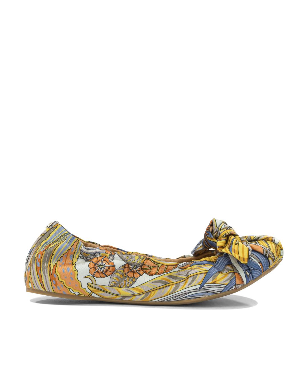 FERRAGAMO Мульти текстильные балетки, фото 1